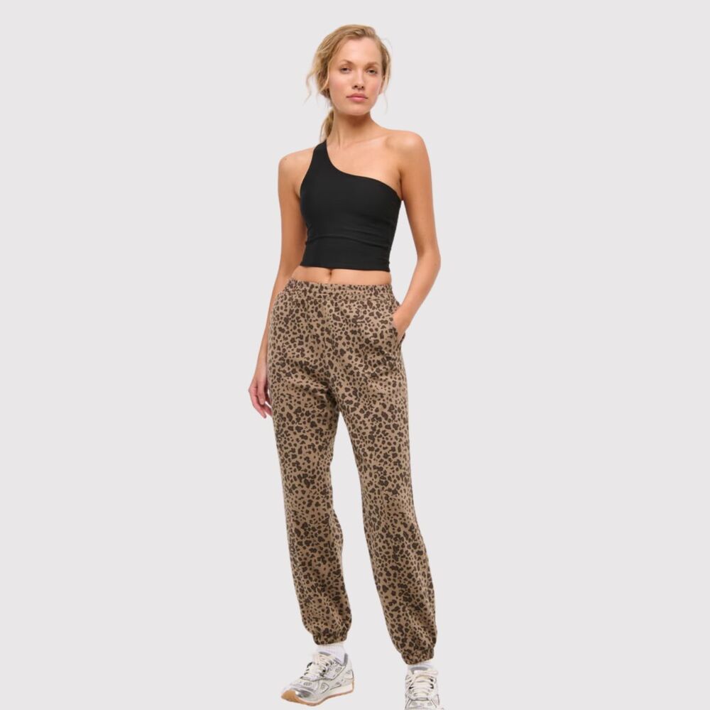 Abercrombie & Fitch Leopard Print Joggers